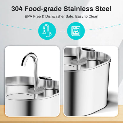 Purapet™ RVS Filterende waterfontijn